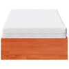 vidaXL Tagesbett mit Matratze Wachsbraun 90x200 cm Massivholz Kiefer