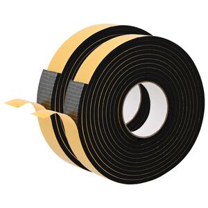 vidaXL Selbstklebendes Schaumstoffband 2 stk. Schwarz 40mm x 5m