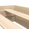 vidaXL B&uuml;cherregal-Bett Sonoma-Eiche 180 x 200 cm Holzwerkstoff