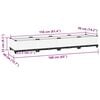 vidaXL Hochbeet 160x40x23 cm Polypropylen