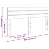 vidaXL Kopfteil Altholz 200 cm Holzwerkstoff