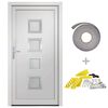 vidaXL Haust&uuml;r Wei&szlig; 98x208 cm PVC