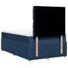 vidaXL Boxspringbett mit Matratze Blau 120x200 cm Stoff