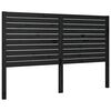 vidaXL Kopfteil Schwarz 146x4x100 cm Massivholz Kiefer