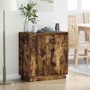 vidaXL LED-Sideboard Ger&auml;ucherte Eiche 71 x 34,5 x 75 cm Holzwerkstoff