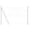 vidaXL Zaunpfosten Silber 10 x 1,5 m (50 mm Maschenweite) Stahl