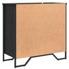 vidaXL Sideboard Schwarz Eichen-Optik 79,5 x 35,5 x 74,5 cm