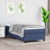 vidaXL Boxspringbettgestell Blau 100x200 cm Stoff