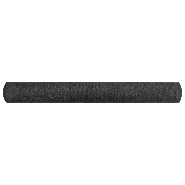 vidaXL Zaunblende Schwarz 1,2x25 m HDPE 195 g/m&sup2;