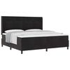vidaXL Boxspringbett mit Matratze Schwarz 200 x 200 cm Samt