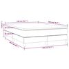 vidaXL Boxspringbett mit Matratze Creme 140x200 cm Stoff