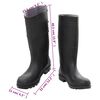 vidaXL Gummistiefel Schwarz Gr&ouml;&szlig;e 45 PVC
