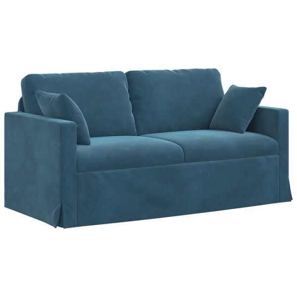 vidaXL Sofa Blau 158 x 78 x 80 cm Samt