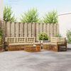 vidaXL Outdoor-Sofagarnitur mit Kissen 6 pcs Natur und Beige