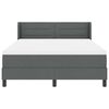 vidaXL Boxspringbett mit Matratze Dunkelgrau 200 x 140 cm Stoff