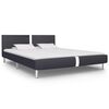 vidaXL Bettgestell Schwarz Kunstleder 120 x 200 cm