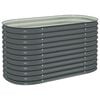 vidaXL Garten-Hochbeet 160x80x81 cm Verzinkter Stahl Grau