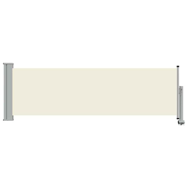 vidaXL Ausziehbare Seitenmarkise 80×300 cm Creme