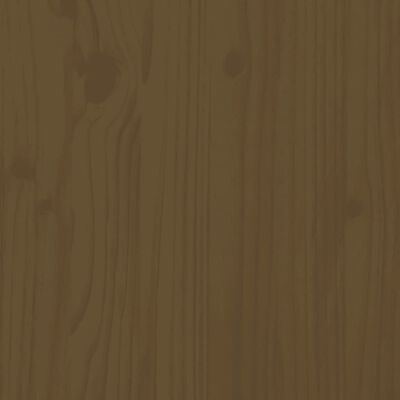 vidaXL Massivholzbett Kiefer 100x200 cm Honigbraun