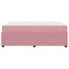 vidaXL Bettgestell mit Matratze mit Matratze Rosa 120 x 190 cm Samt