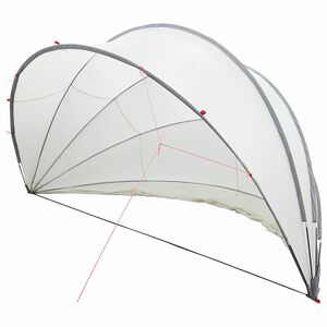 vidaXL Pool-Dome 500 x 500 x 236 cm 185T Polyester mit PU-Beschichtung