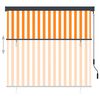 vidaXL Au&szlig;enrollo 160x250 cm Wei&szlig; und Orange
