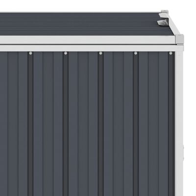 vidaXL Mülltonnenbox für 2 Mülltonnen Anthrazit 143×81×121 cm Stahl