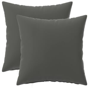 vidaXL Kissenbezug 2 pcs HEERLEN Anthrazit 30 x 30 cm Polyester