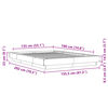 vidaXL Bettgestell Braun Eichen-Optik 135x190 cm Holzwerkstoff