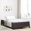 vidaXL Boxspringbett mit Matratze Dunkelbraun 120 x 190 cm Stoff