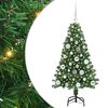 vidaXL K&uuml;nstlicher Weihnachtsbaum mit 150 LEDs mit St&auml;nder Gr&uuml;n 120 cm