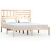 vidaXL Massivholzbett ohne Matratze 120x200 cm Kiefernholz