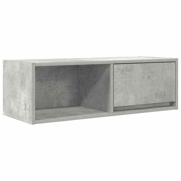 vidaXL TV-Schrank Betongrau 80x31x25,5 cm Holzwerkstoff
