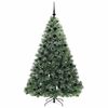 vidaXL K&uuml;nstlicher Weihnachtsbaum mit 300 LEDs Gr&uuml;n 180 cm PE und PVC