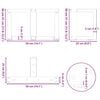 vidaXL Couchtischbeine T-Form 2 Stk. Weiß 50x25x(30-31) cm Stahl