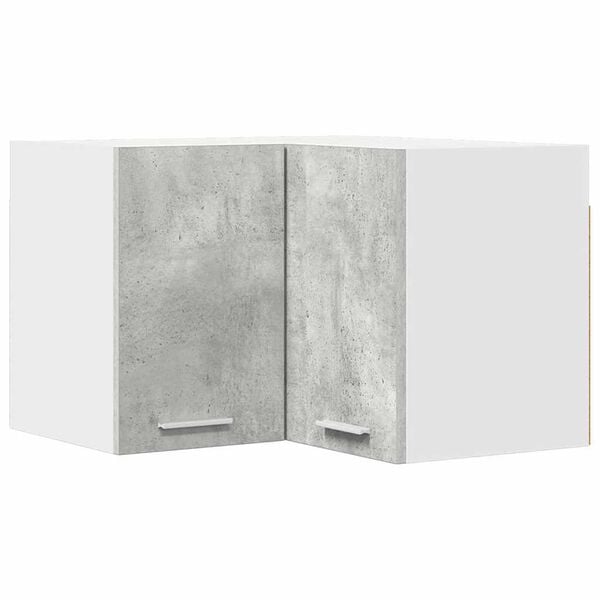 vidaXL H&auml;ngeschrank Betongrau und Wei&szlig; 57 x 57 x 40 cm Holzwerkstoff