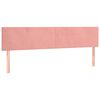 vidaXL Boxspringbett mit Matratze Rosa 180x200 cm Samt