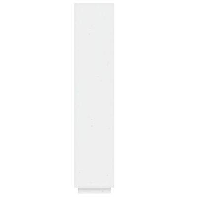 vidaXL Bücherregal/Raumteiler Weiß 40x35x167 cm Massivholz Kiefer