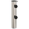 vidaXL Parasol Fu&szlig;rohr 0.63 kg Nat&uuml;rlicher Edelstahl Edelstahl
