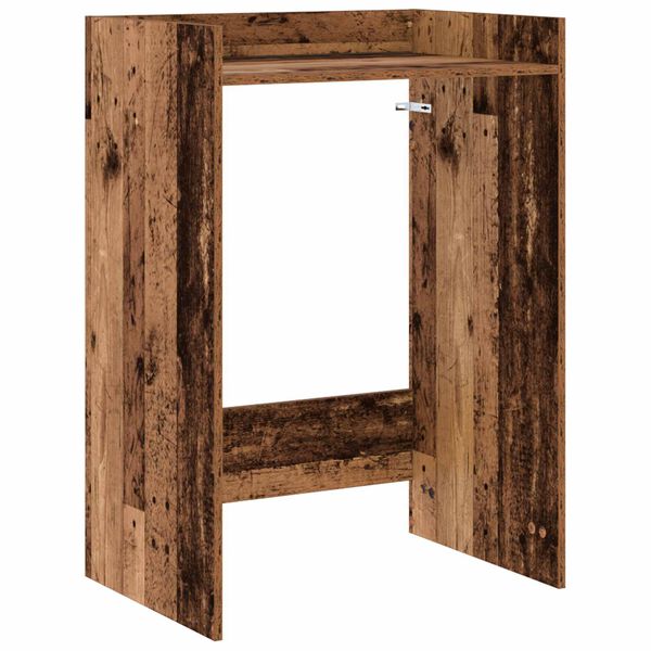vidaXL Waschmaschinen-Schrank Altholz 67,5 x 48 x 97 cm Holzwerkstoff