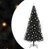 vidaXL Weihnachtsbaum Schwarz 240 cm PVC