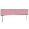 vidaXL Boxspringbett mit Matratzen Rosa 180x220 cm Samt