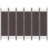 vidaXL 6-tlg. Raumteiler Braun 240 x 180 cm