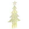 vidaXL Weihnachtsbaum 240 LEDs Warmwei&szlig; 181 cm PET