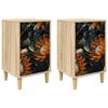vidaXL Nachttisch LOCHEM 2 stk. Sonoma-Eiche 36 x 33 x 60 cm