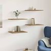 vidaXL Regalb&ouml;den 4 Stk. Artisan-Eiche 40x30x1,5 cm Holzwerkstoff