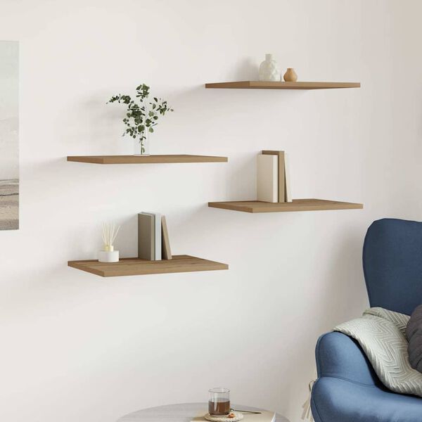 vidaXL Regalb&ouml;den 4 Stk. Artisan-Eiche 40x30x1,5 cm Holzwerkstoff