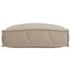 vidaXL Kissen Taupe 50 x 50 x 12 cm Oxford-Stoff