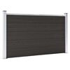 vidaXL Zaunelement WPC 180x105 cm Schwarz
