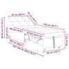 vidaXL Schlafsofa Ausziehbar Rosa 194 x 50 x 82 cm Stoff